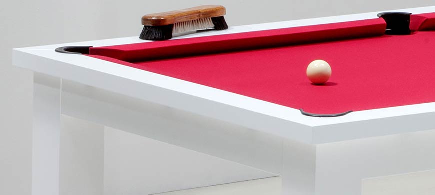 Billard table blanc americain