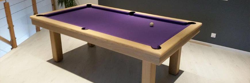 Billard bois - Table billard convertible bois massif