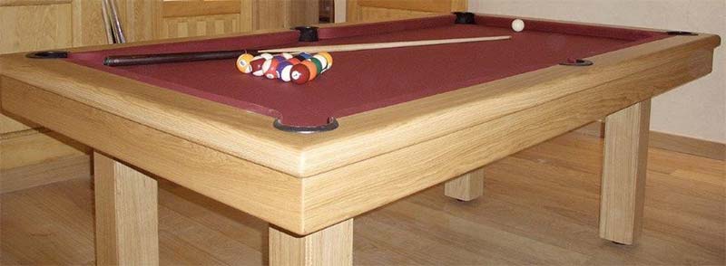 Billard américain Loft tapis bordeaux