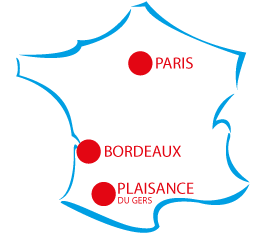 Carte de france de Billards de France