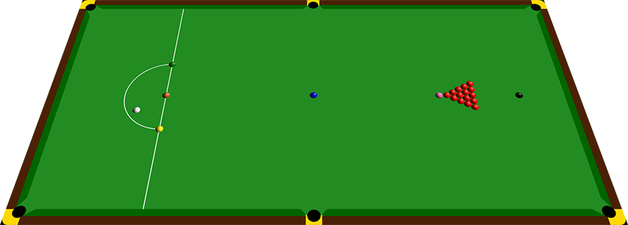 disposition billes snooker