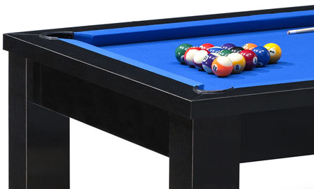 Billard americain table avec tapis bleu pour jeu de billard americain us livré avec accessoires.