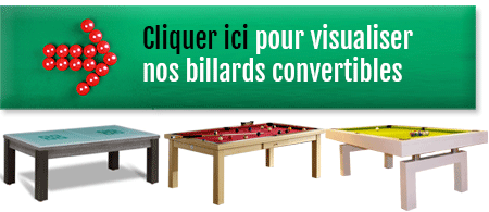 Cliquer ici pour visualiser nos billards convertibles