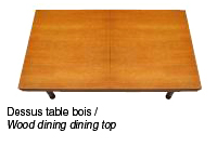 Billard table convertible avec dessus table bois