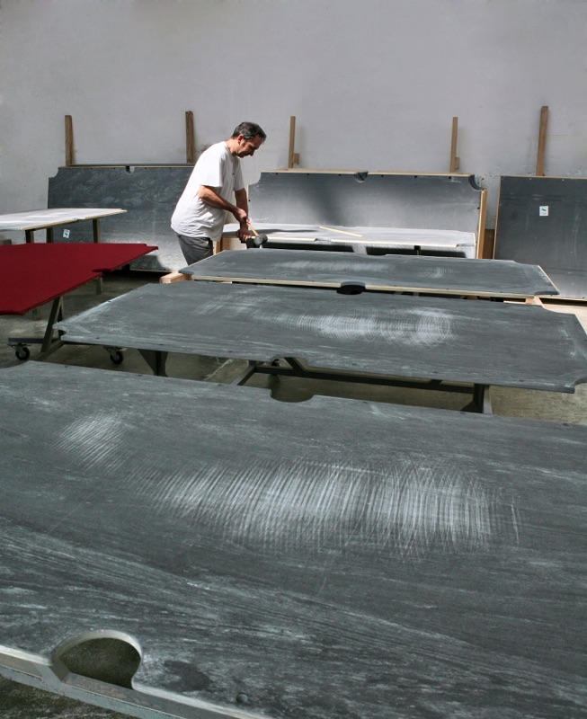 Ardoises italiennes rectifiees pour billards