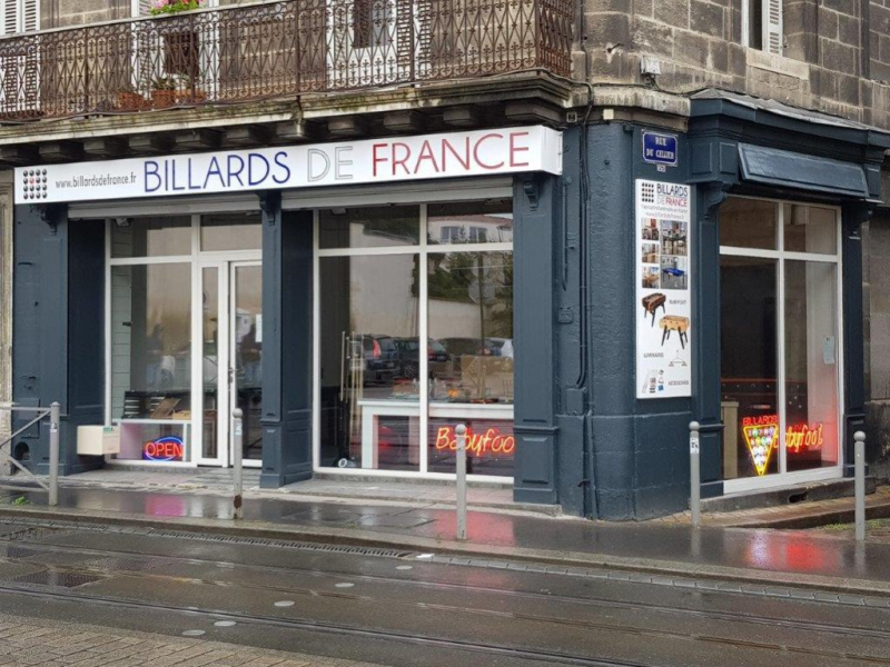 La boutique de Billards de France à Bordeaux déménage à Plaisance