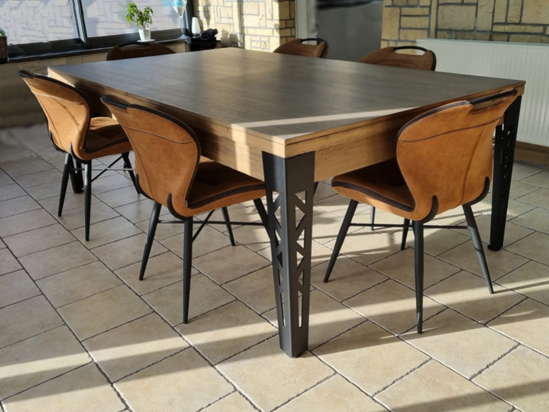 Table de billard convertible et transformable en table à manger